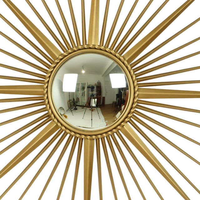Large Vintage Sun Mirror from Vallauris, 1960s For Sale - Image 3 of 18