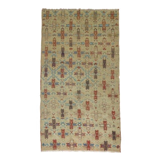 Quirky Vintage Turkish Rug - 5'1" x 9'8" For Sale
