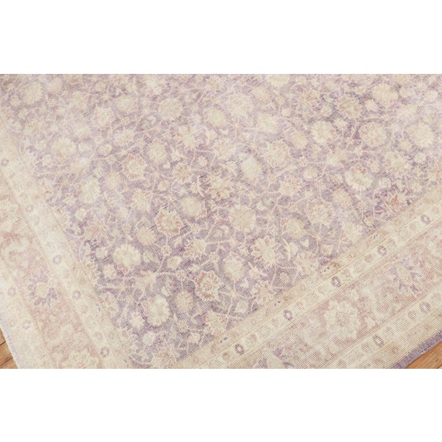 Mid 20th Century Vintage Zabihi Collection Turkish Anatolian Lavender Rug For Sale - Image 5 of 9