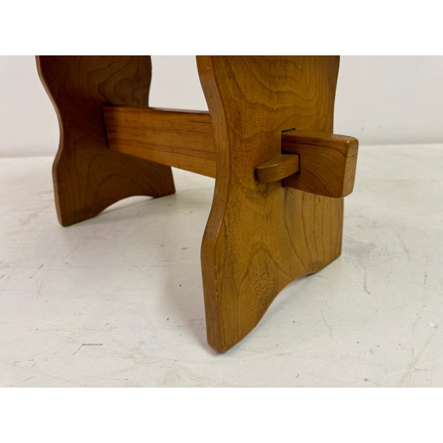 Mid-Century Modern Mid-Century Elm Side Table, 1950s For Sale - Image 3 of 11