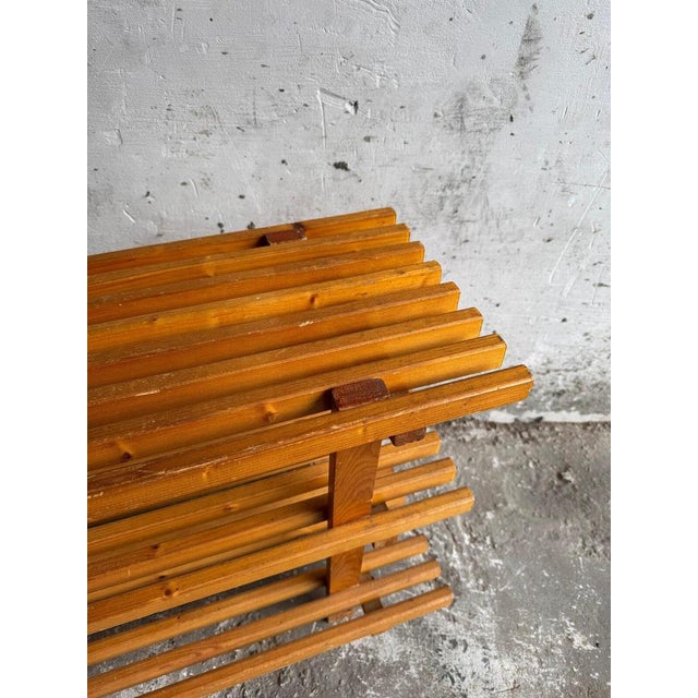 Rustic Rustic Wooden Shelving Unit For Sale - Image 3 of 3