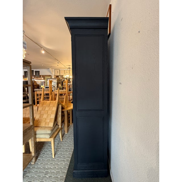 Restoration Hardware Shutter Single Armoire, Black For Sale In San Francisco - Image 6 of 12