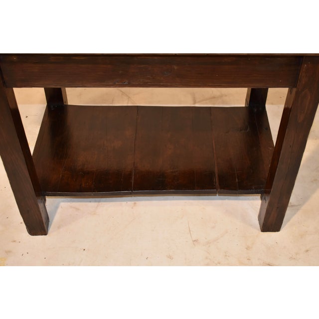 Brown Circa 1910 American Walnut Work Table For Sale - Image 8 of 11