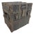 Rare Antique Miniature 19th Century Handmade Wood Iron Taylor Steamer Trunk For Sale