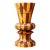 Vintage Geometric Wood Marquetry Vase For Sale
