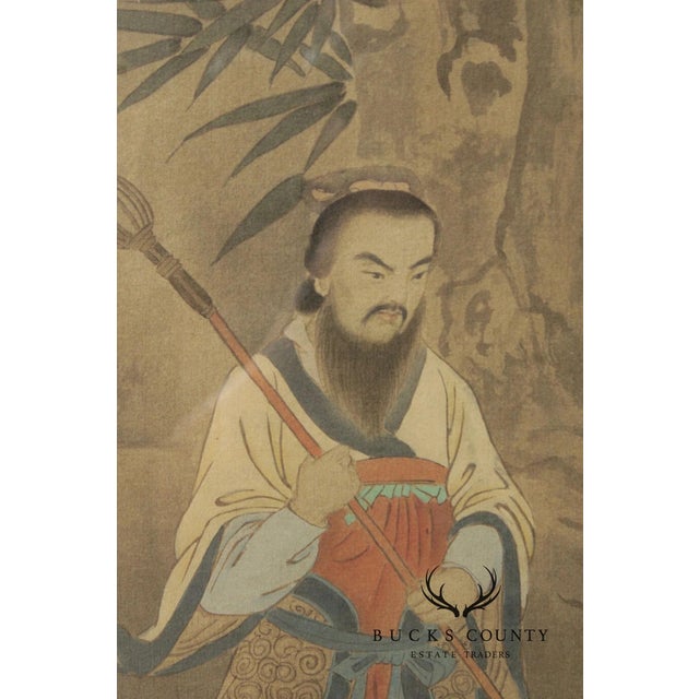 Mid 20th Century Framed Asian Figural Print After “Refusing The Seat” For Sale - Image 15 of 16
