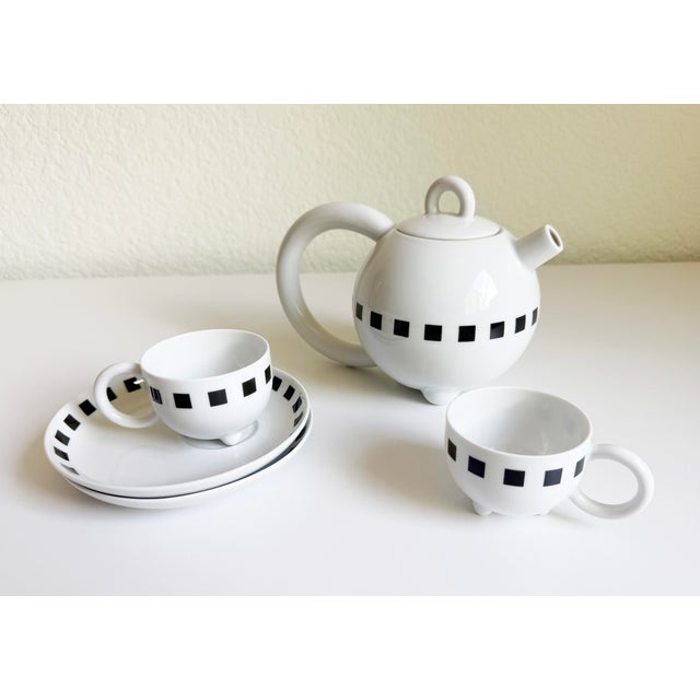 1980s Memphis Tea Set by Matteo Thun for Arzberg Porzellan, Germany - Set of 5 For Sale - Image 15 of 15