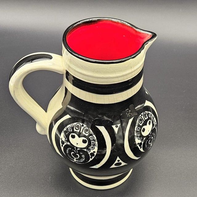 Ceramic Mon Amour Jug from Schramberg, 1950s-1960s, in Flawless conditions. Designed 1950 to 1959 This piece has an...