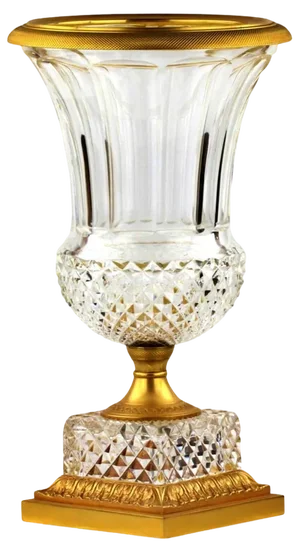 Napoleon III Crystal Vase, France, 19th Century
