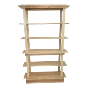 Transitional Ash + Hickory Accent Bookcase