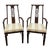 Vintage Mid Century Modern Style Mahogany Accent / Dining Chairs - Pair For Sale