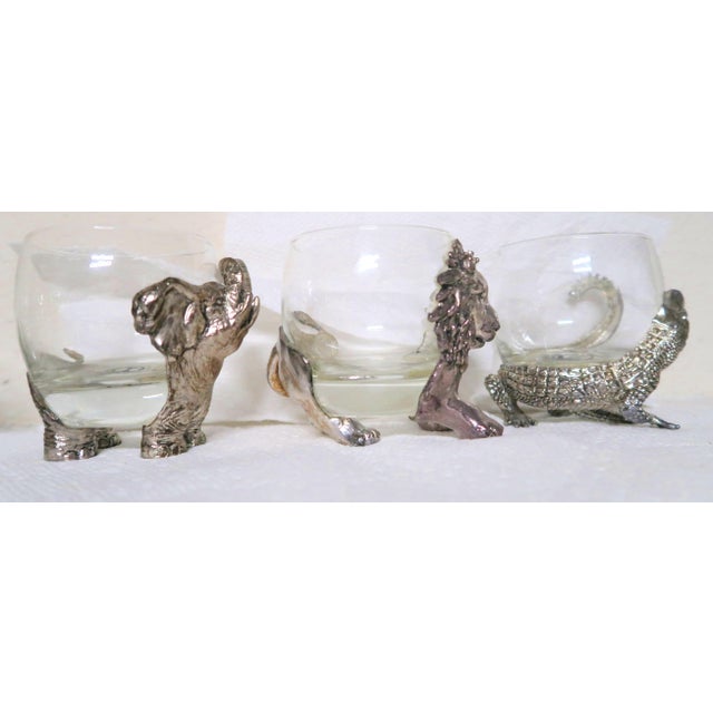 1990s Arthur Court - Three Rare Discontinued Safari Series With Feet - The Alligator, the Lion, the Elephant - 3 pcs For Sale In Miami - Image 6 of 9