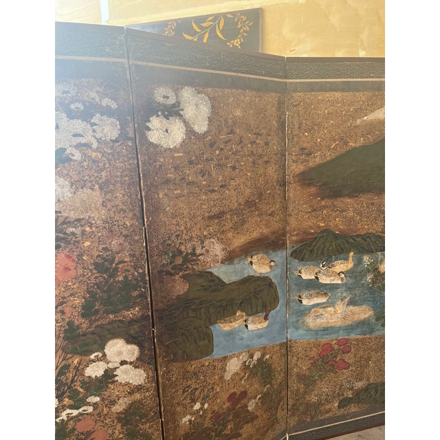 Japanese Japanese Screen, 17th Century, Kano Period For Sale - Image 3 of 11