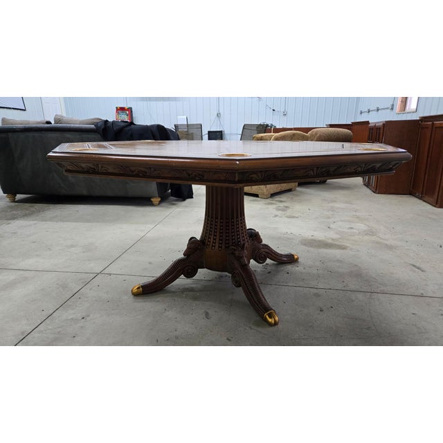 Maitland-Smith Poker Table With 8 Century Furniture Chairs For Sale - Image 14 of 18