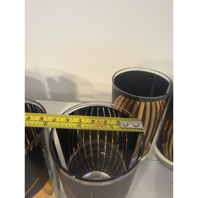 1950s HTF William Meier Glass Company Starburst Highball Glasses - Set of Six For Sale In Houston - Image 6 of 6