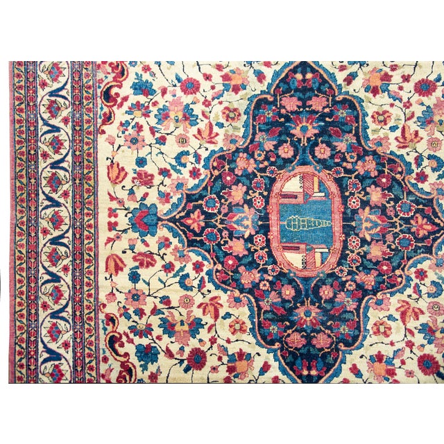 Early 20th Century Tehran Rug For Sale - Image 11 of 15