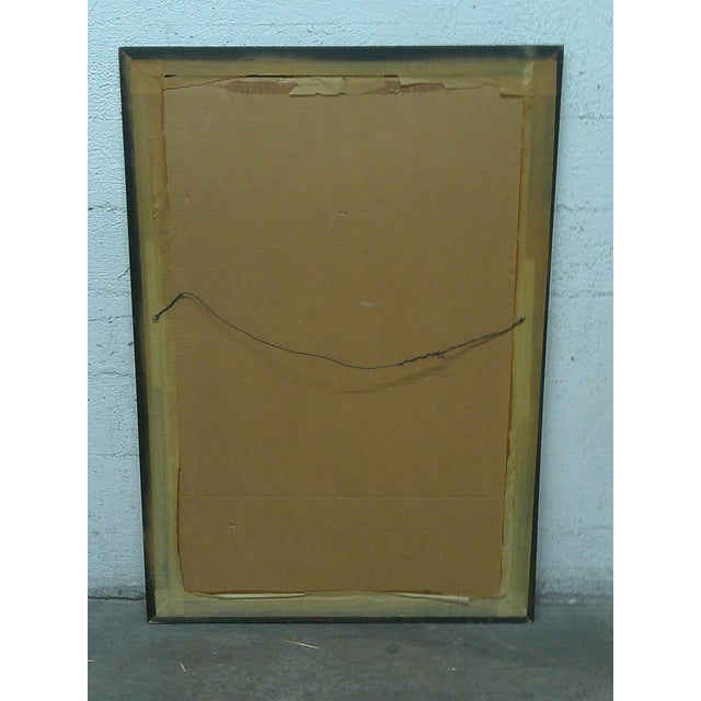 Sky Blue Original 1968 “One‑Man Art Show” Painting for/by Yanni Posnakoff For Sale - Image 8 of 8