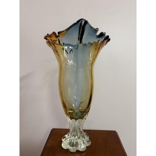 Murano Glass Vase, 1950 For Sale - Image 6 of 13