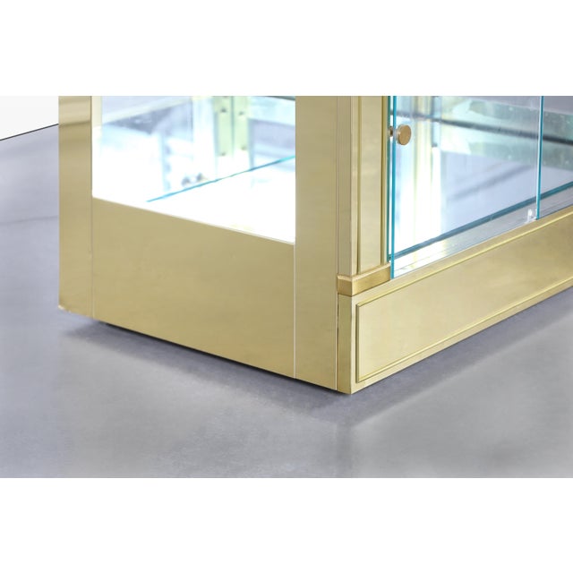 Vintage Brass Vitrine / Display Cabinet by Mastercraft For Sale - Image 11 of 13