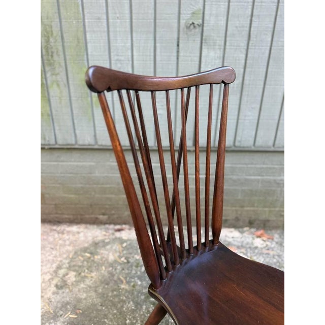 The Sikes Co., PA Vintage Art& Craft Style Spindle Brace Back Side Chair by Sikes Company For Sale - Image 4 of 18