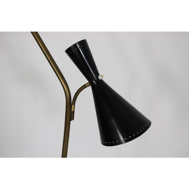 Black Floor Lamp from Eberth Zürich, 1950s For Sale - Image 8 of 18