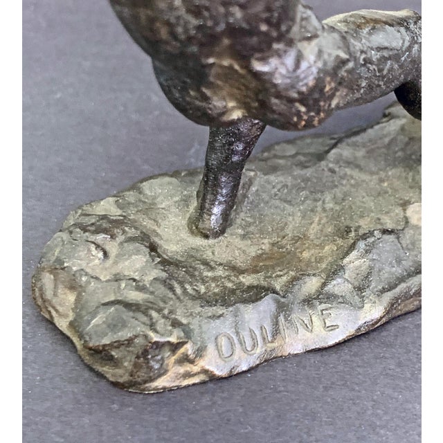 1930s "Hauling the Net," Art Deco Bronze For Sale - Image 4 of 4