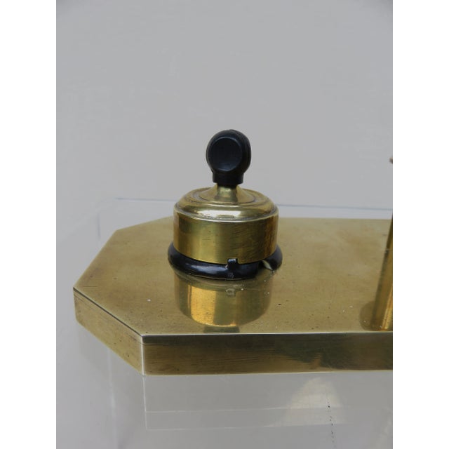 Vintage Art Deco Polished Brass Piano Light For Sale - Image 18 of 18