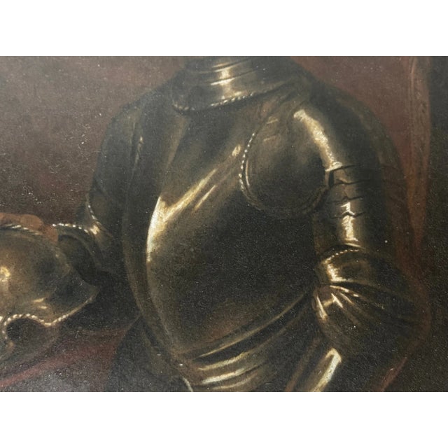 Silver 19th Century Florentine Medici Oil Portrait of Giovanni Delle Bande Nere For Sale - Image 8 of 11