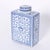 Chinese Pair of Blue and White Porcelain Tea Caddies For Sale - Image 3 of 8