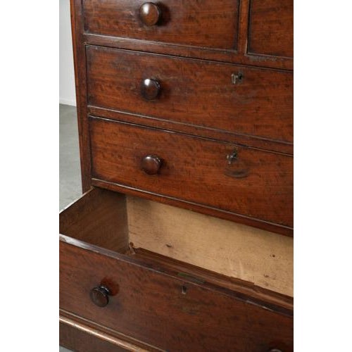 Antique English Mahogany Chest of Drawers, 1800s For Sale - Image 11 of 14