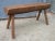 Antique Rustic Farmhouse Wooden Bench For Sale - Image 4 of 10
