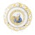 Gold Earthenware Plate from Aveiro For Sale - Image 8 of 8