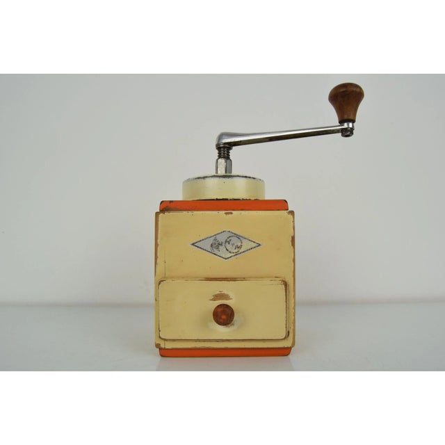 Made in Germany. Made of wood, metal, steel. Original condition.