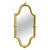 Brown Long Shaped Oval Brass Wall Mirror with Acanthus Leaves, 1960 For Sale - Image 8 of 8