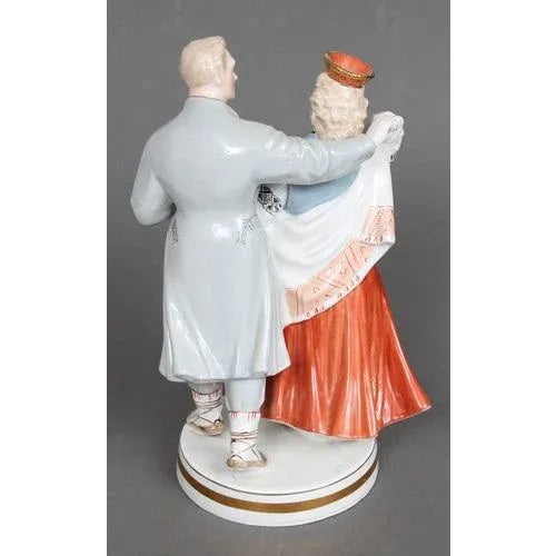 National Son with National Daughter Porcelain Figure For Sale - Image 3 of 9