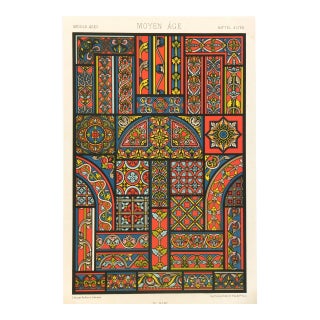 Late 19th Century Interior Designs Lithograph For Sale