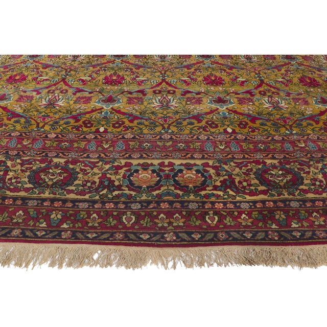 Late 19th Century Late 19th Century Persian Isfahan Rug, 09'08 X 12'06 For Sale - Image 5 of 12