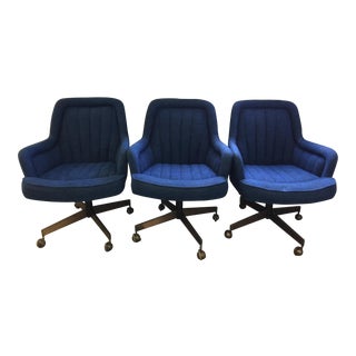 Mid Century Swivel Chairs Style of Max Pearson - S/3 For Sale