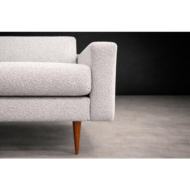 Pair of Brazilian Modern Armchairs in Caviuna & Light Gray Sherpa, Brazil, 1960s For Sale - Image 9 of 14