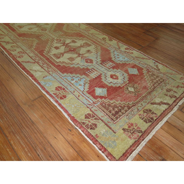 Mid 20th century Turkish oushak runner