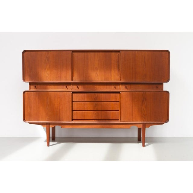 Mid-Century Danish Teak Double Decker Sideboard, 1960s For Sale - Image 6 of 18