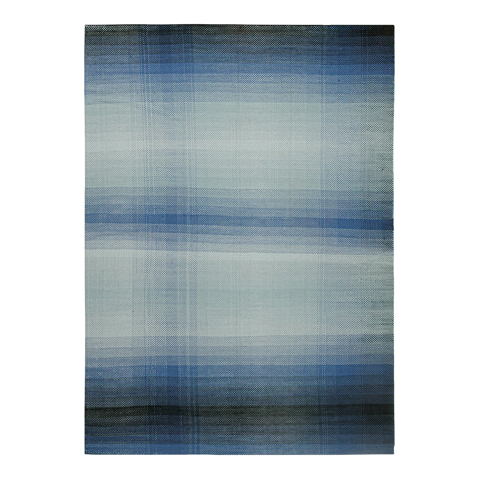 2010s Rug & Kilim’s Scandinavian Style Ombre Kilim in Blue Gradient ...