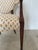 Wood Vintage Inlaid Wood Round Back Accent Chair For Sale - Image 7 of 7