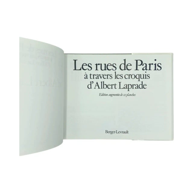 1980 Les Rues De Paris a Travers Les Croquis d'Albert Laprade Book French Edition For Sale - Image 11 of 12