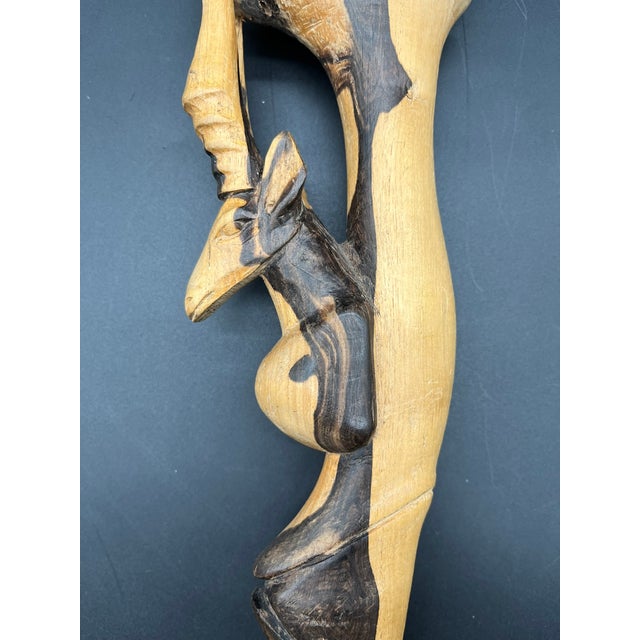 Vintage Walking Stick in Ebony For Sale - Image 6 of 11