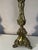 Antique Palatial Baroque Style Brass Lamps With Brass Shades - a Pair For Sale In Miami - Image 6 of 12