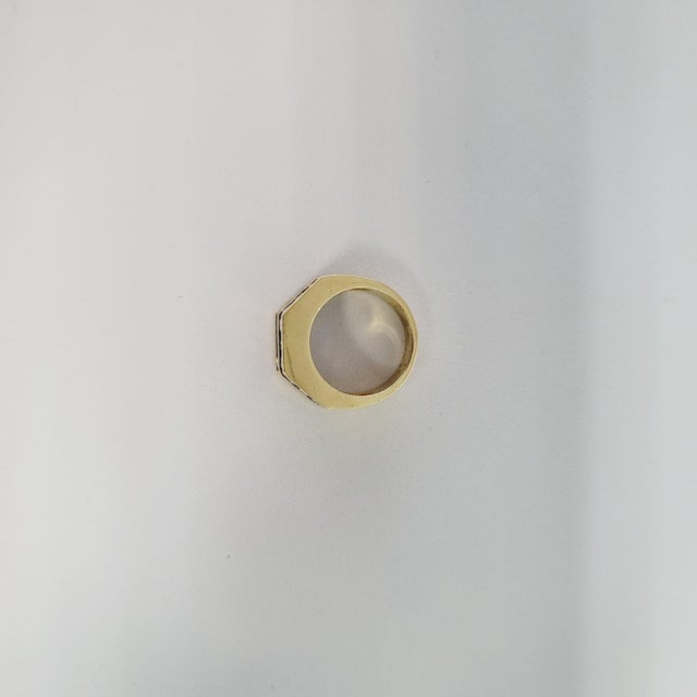 2020s Double Row Diamond Band 1.00cttw 14k Yellow Gold, Size 5 For Sale - Image 5 of 5