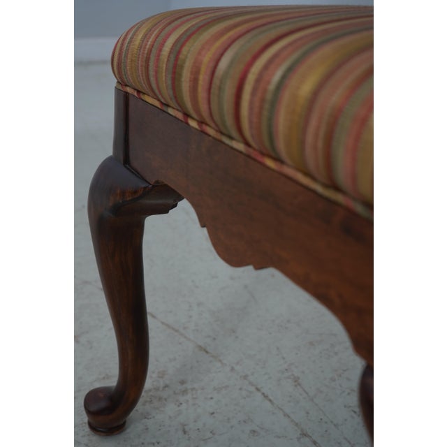 Set of 6 Cherry Queen Anne Dining Room Chairs For Sale - Image 14 of 18