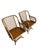 Wood Mid 20th Century Rattan Latticed Dining Set With Glass Top Table For Sale - Image 7 of 16