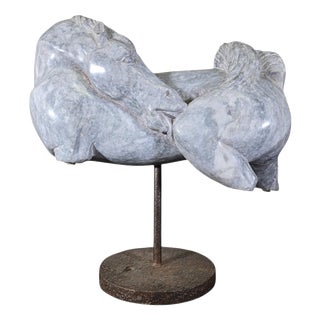 Greek Horse After the Parthenon Friezes, 1940, Marble For Sale